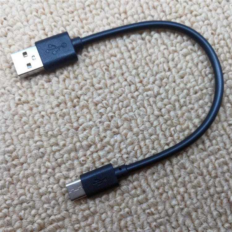 HKM-228563 20cm Fast Charging Data Cable - 4mm Diameter, 2A Current, Black & White Colors
