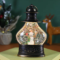 HKM-228627 Snowflake Crystal Ball Christmas Decorations - Cartoon Elk, Snowman, Old Man & Tree
