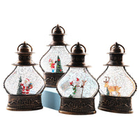 HKM-228627 Snowflake Crystal Ball Christmas Decorations - Cartoon Elk, Snowman, Old Man & Tree