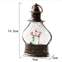 HKM-228627 Snowflake Crystal Ball Christmas Decorations - Cartoon Elk, Snowman, Old Man & Tree