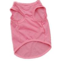 HKM-228627 Summer Cotton Dog Vest in Pink with Crown Design, Casual Style