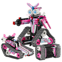 HKM-228755 Programming Remote Control Tracked Car Robot Building Block Set for Educational STEM Learning