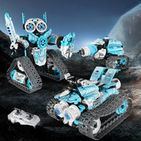 HKM-228755 Programming Remote Control Tracked Car Robot Building Block Set for Educational STEM Learning