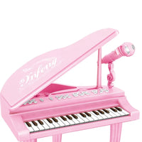HKM-228819 Educational Electric Toy Piano with Microphone for Kids Ages 2-7
