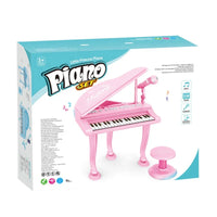 HKM-228819 Educational Electric Toy Piano with Microphone for Kids Ages 2-7