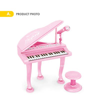 HKM-228819 Educational Electric Toy Piano with Microphone for Kids Ages 2-7