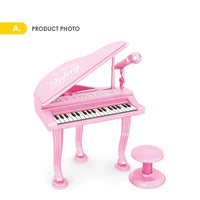 HKM-228819 Educational Electric Toy Piano with Microphone for Kids Ages 2-7