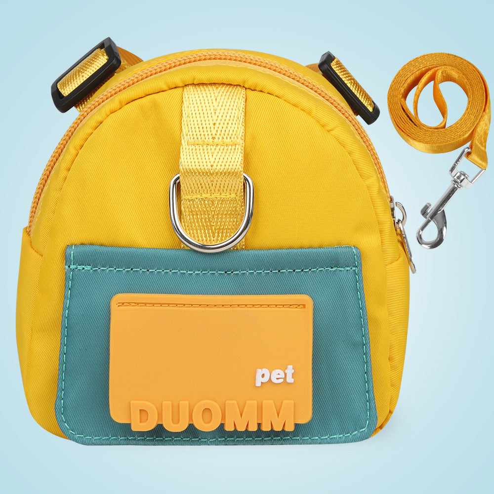HKM-229011 Large-Capacity Pet Snack Storage Backpack with Adjustable Harness for Travel and Hiking