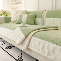 HKM-229075 Universal Leather Sofa Cover in Plush Material – Solid Color Options Available