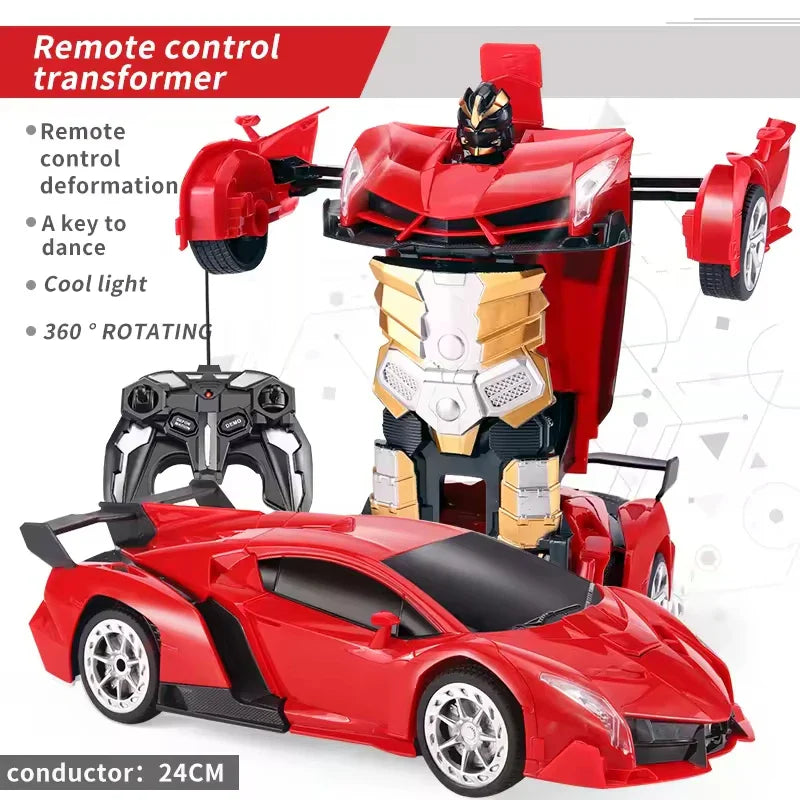 HKM-229139 Transforming RC Car Robot - 1:18 Scale Remote Control Vehicle with One-Click Deformation