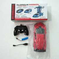 HKM-229139 Transforming RC Car Robot - 1:18 Scale Remote Control Vehicle with One-Click Deformation
