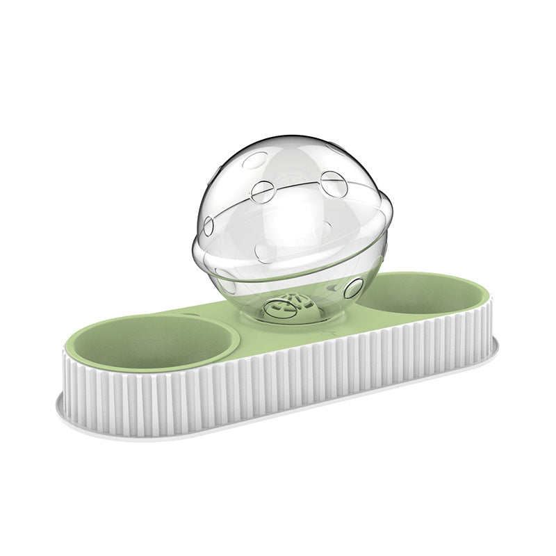 HKM-229203 Automatic Pet Water Feeder with Dual Dishes - 2.8L Large Capacity for Cats and Dogs