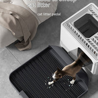 HKM-229203 Pet-Friendly Bamboo Charcoal Cat Litter Mat - 37x37x8CM