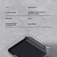 HKM-229203 Pet-Friendly Bamboo Charcoal Cat Litter Mat - 37x37x8CM
