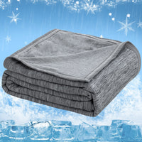 HKM-229331 Cool Feeling Knitted Cotton Summer Blanket for Air Conditioning and Naps