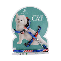 HKM-229523 Cartoon Print Nylon Pet Chest Strap for Cats - 120CM Length