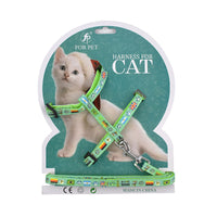 HKM-229523 Cartoon Print Nylon Pet Chest Strap for Cats - 120CM Length