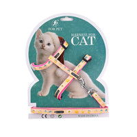 HKM-229523 Cartoon Print Nylon Pet Chest Strap for Cats - 120CM Length