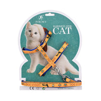 HKM-229523 Cartoon Print Nylon Pet Chest Strap for Cats - 120CM Length