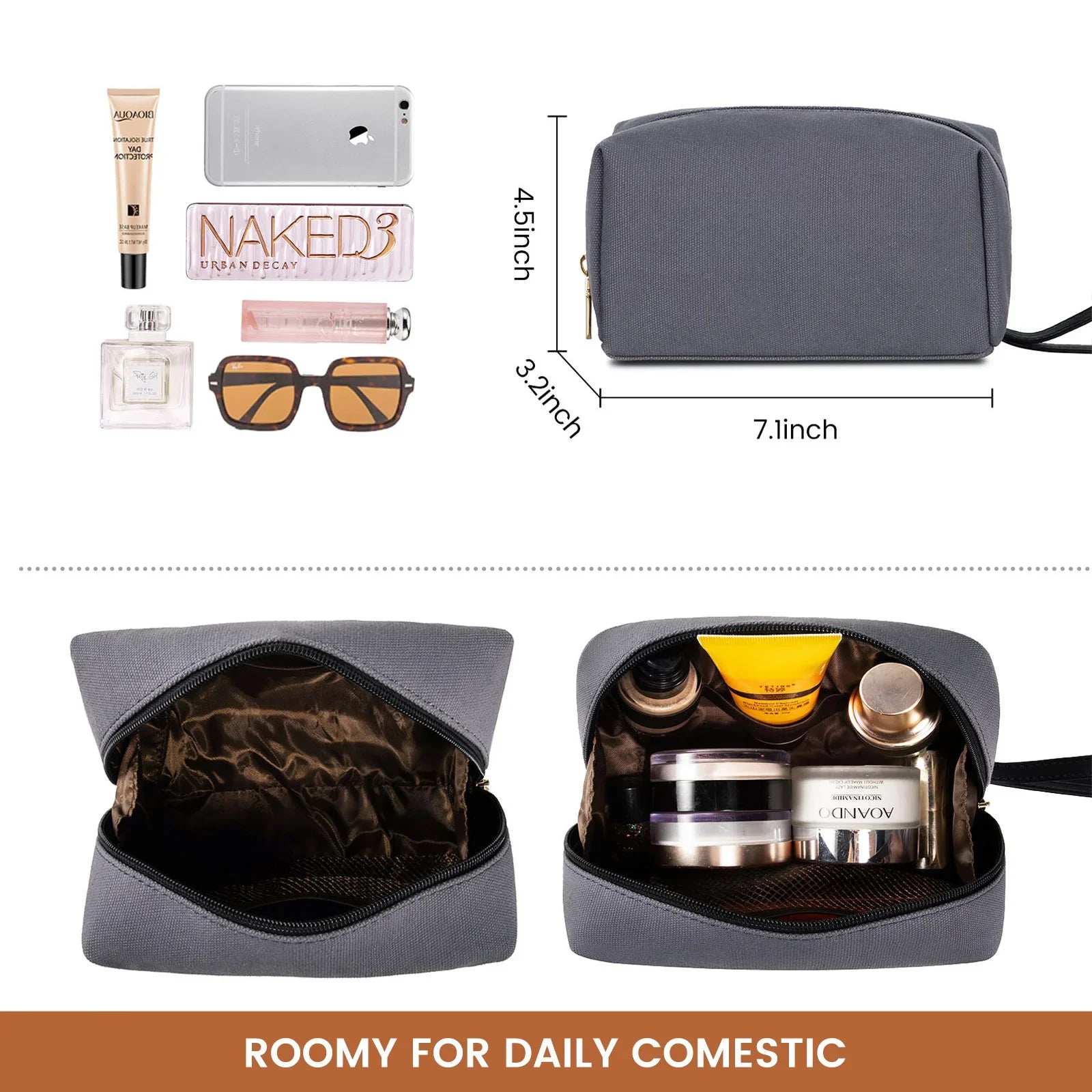 KTX-229715 Stylish 2-Piece Set PU Leather and Canvas Tote Bag for School, Shopping, and Casual Use, Versatile Crossbody and Shoulder Design for Women