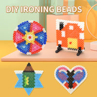 HKM-229907 DIY Ironing Beads Craft Kit for Kids - 5mm Fuse Beads Set for Creative 3D Puzzle Activities