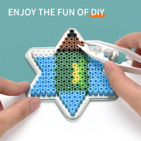 HKM-229907 DIY Ironing Beads Craft Kit for Kids - 5mm Fuse Beads Set for Creative 3D Puzzle Activities