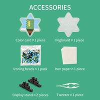 HKM-229907 DIY Ironing Beads Craft Kit for Kids - 5mm Fuse Beads Set for Creative 3D Puzzle Activities