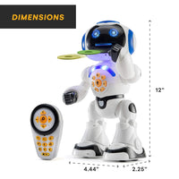 HKM-229971 Programmable LED Educational Robot Toy with Remote Control, Dancing and Interactive Features for Ages 2 and Up