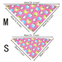 HKM-230035 Easter-Themed Triangle Scarf for Medium to Large Dogs - Stylish Pet Towel in Fun Designs