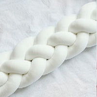 HKM-230099 Braided Crib Bumper Knot Pillow Cushion - Multi-Use Bedding Decor for Babies