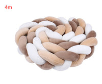 HKM-230099 Braided Crib Bumper Knot Pillow Cushion - Multi-Use Bedding Decor for Babies