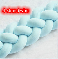HKM-230099 Braided Crib Bumper Knot Pillow Cushion - Multi-Use Bedding Decor for Babies