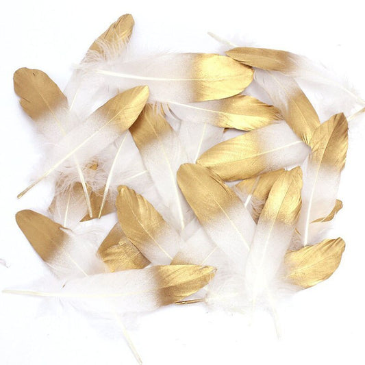HKM-230163 Colorful Soft Goose Feather Decorations for Jewelry and Crafts - Custom Sizes Available (15-20 cm)