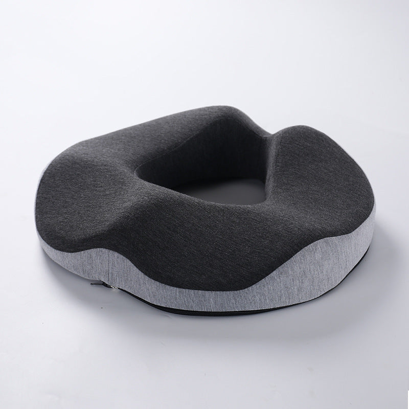 HKM-230227 Breathable Memory Foam Office Seat Cushion - Modern Solid Color Design