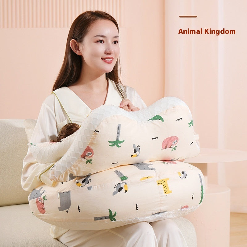 HKM-230291 Multifunctional Nursing Pillow for Pregnant Women and Breastfeeding with Cartoon Design