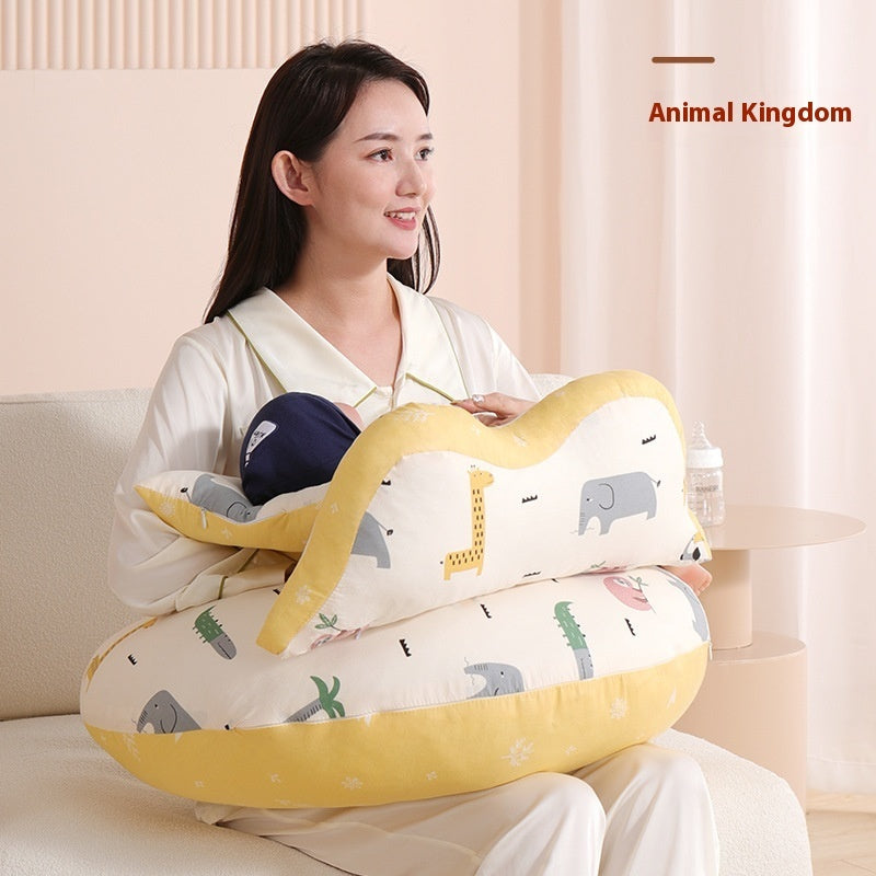 HKM-230291 Multifunctional Nursing Pillow for Pregnant Women and Breastfeeding with Cartoon Design