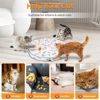 HKM-230355 Interactive Motion Activated Cat Toy Ball - Rechargeable Indoor Hide and Seek Game for Cats