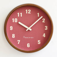 HKM-230419 Retro Solid Wood Wall Clock - Modern Minimalist Design for Living Room, Bedroom, Study, Office, Kitchen, 12 & 14 Inch Size Options