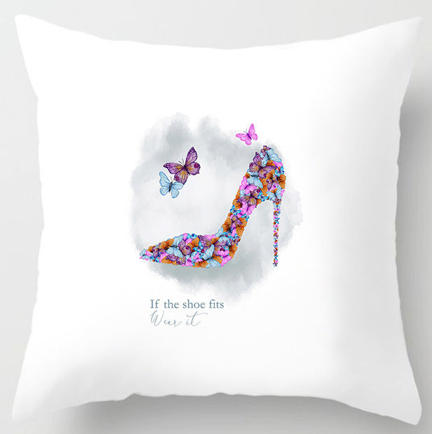 HKM-230483 Peach Skin Printed Pillowcase for Stylish Comfort and Home Decor