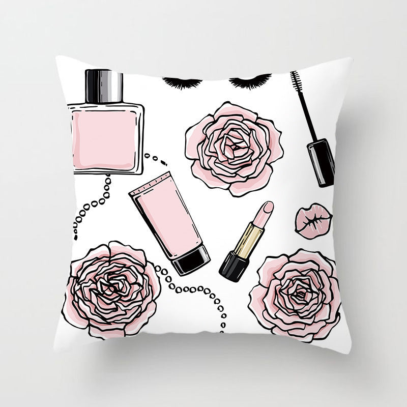 HKM-230483 Peach Skin Printed Pillowcase for Stylish Comfort and Home Decor