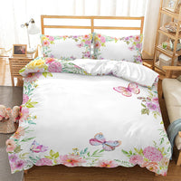 HKM-230483 Reed Dandelion Cartoon Bedding Set, Soft 90g Brushed Polyester, Available in Multiple Sizes