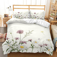 HKM-230483 Reed Dandelion Cartoon Bedding Set, Soft 90g Brushed Polyester, Available in Multiple Sizes