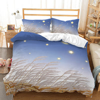 HKM-230483 Reed Dandelion Cartoon Bedding Set, Soft 90g Brushed Polyester, Available in Multiple Sizes