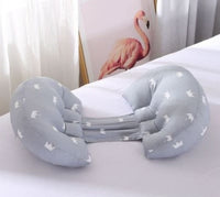 HKM-230611 Butterfly Shape Double Semicircle Pregnancy Pillow - Pure Cotton with 7D Hollow Fiber Fill, 76x38x13cm