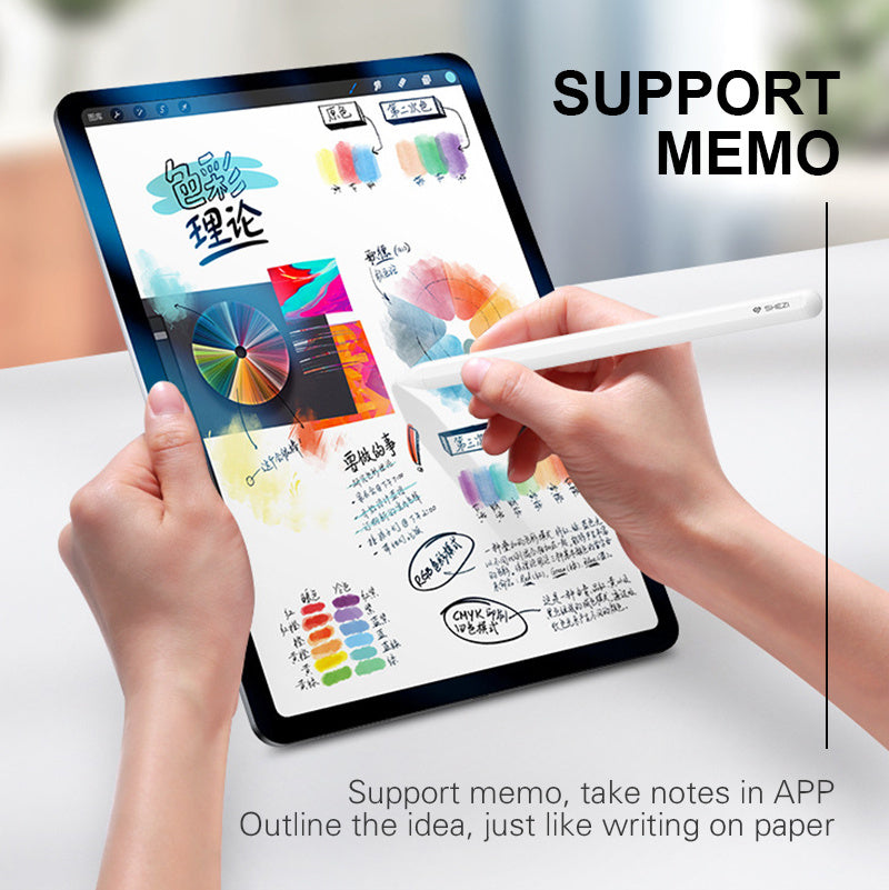 HKM-230675 Active Capacitive Stylus Pen with Magnetic Attachment and Interchangeable Tips for Drawing and Writing