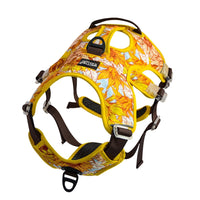 HKM-230675 Liftable Reflective Pet Harness with Adjustable Straps - Pomegranate & Sunflower Colors