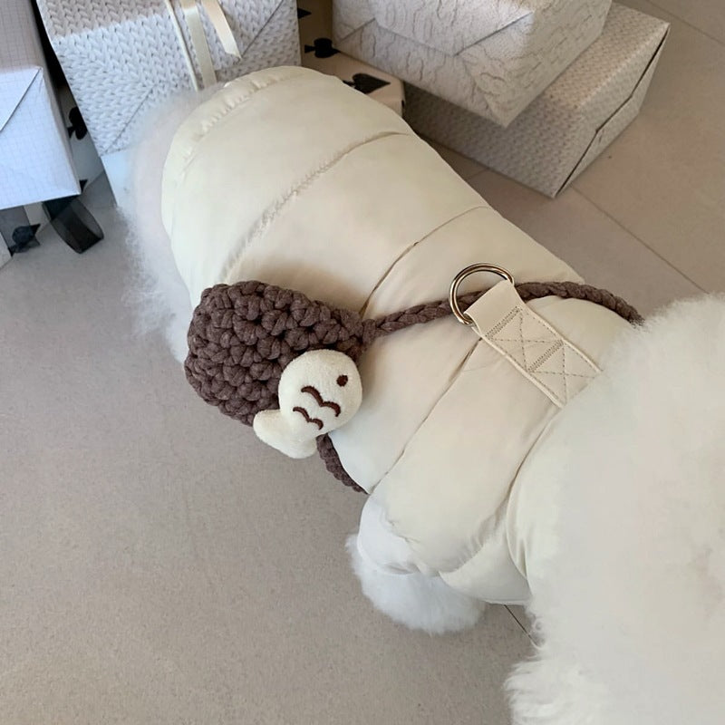 HKM-230739 Cozy Cotton-Padded Coat for Small Dogs - Various Colors and Sizes Available