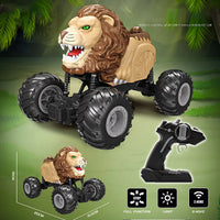HKM-230739 Lion Tiger Remote Control Stunt Truck - Off-Road RC Car for Kids – Electric, 2.4G, Indoor/Outdoor Fun, Ready-to-Go