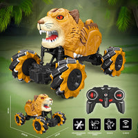 HKM-230739 Lion Tiger Remote Control Stunt Truck - Off-Road RC Car for Kids – Electric, 2.4G, Indoor/Outdoor Fun, Ready-to-Go