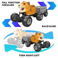 HKM-230739 Lion Tiger Remote Control Stunt Truck - Off-Road RC Car for Kids – Electric, 2.4G, Indoor/Outdoor Fun, Ready-to-Go